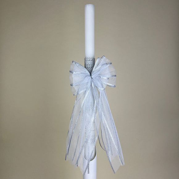 CCLRB1 Christening Candle Lampada Silver