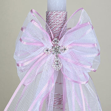 CCLRB1C2 Christening Candle Lampada Pink Zoom