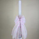 CCLRB1C2 Christening Candle Lampada Pink