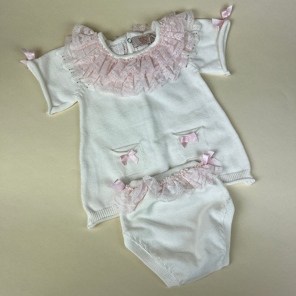 Caramello 2 Piece Oufit 0518 Ivory Pink