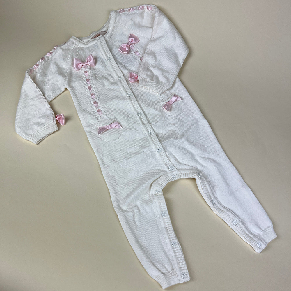 Caramello Baby Grow 0501 White Pink