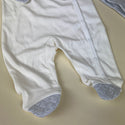 Caramello Baby Grow Set 0850090 White Grey Detail