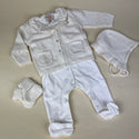 Caramello Baby Grow Set 10479003 White Ivory