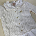Caramello Baby Grow Set 10479004 White Ivory Detail