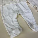 Caramello Baby Grow Set 10479004 White Ivory Detail