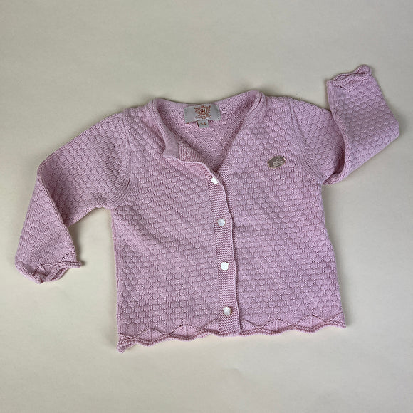 Caramello Baby Grow Set 10479004 White Pink Cardigan