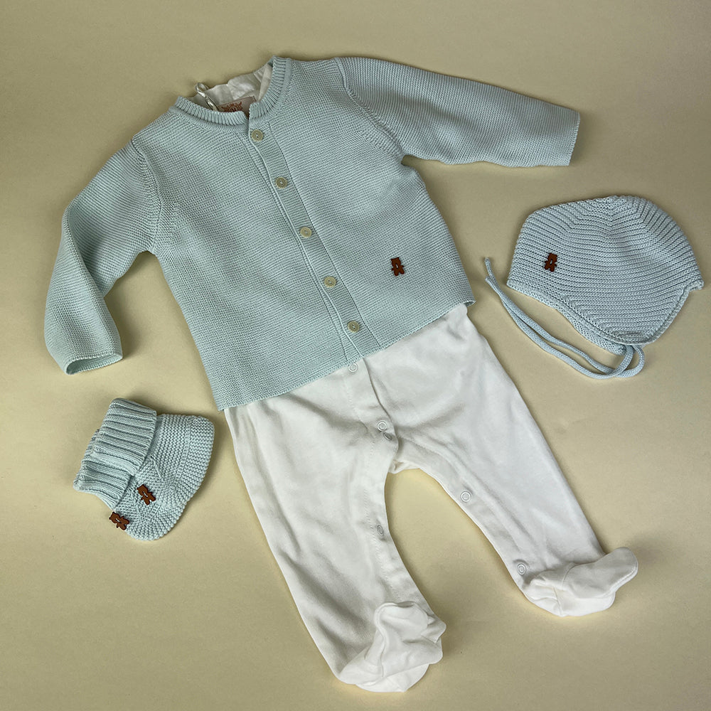 Caramello Baby Grow Set 10479007 White Blue