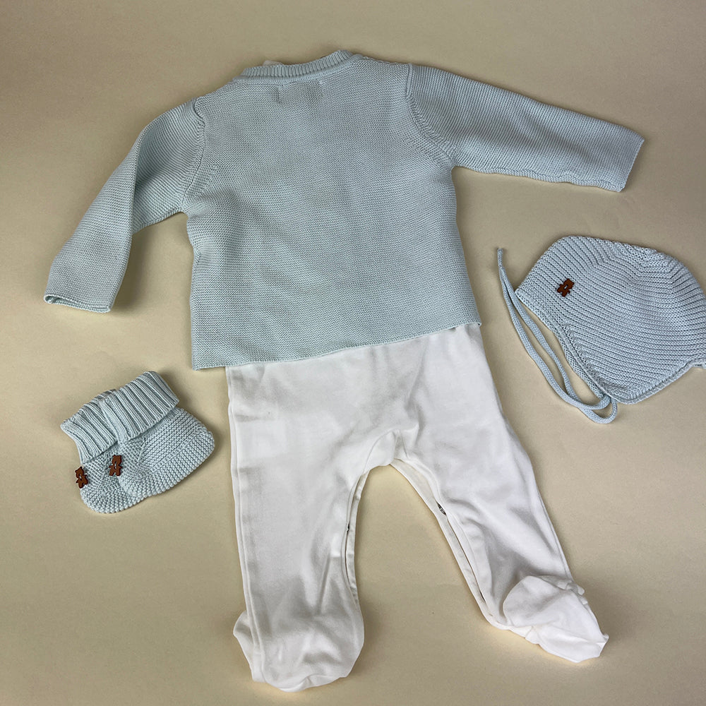 Caramello Baby Grow Set 10479007 White Blue Back