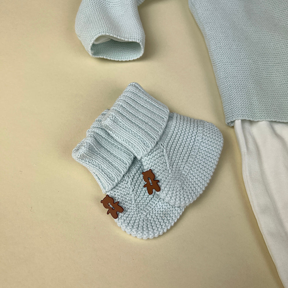 Caramello Baby Grow Set 10479007 White Blue Booties