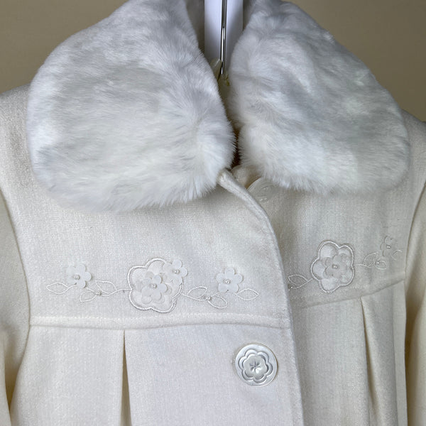 Couche Tot 2 Piece Dress Coat Set K1080B Ivory Detail