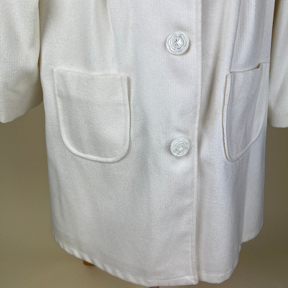 Couche Tot 2 Piece Dress Coat Set K1080B Ivory Detail