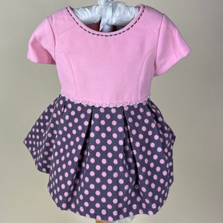 Couche Tot 4 Piece Girls Dress Coat Set 4388 Pink Grey