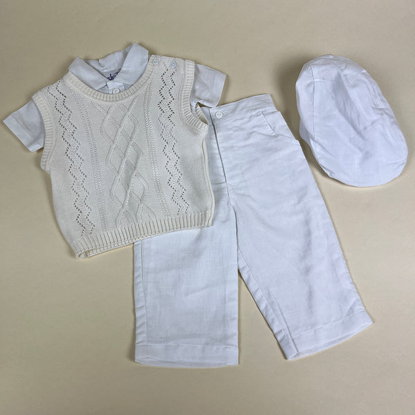 Couche Tot 4 Piece Outfit 6996 White Ivory