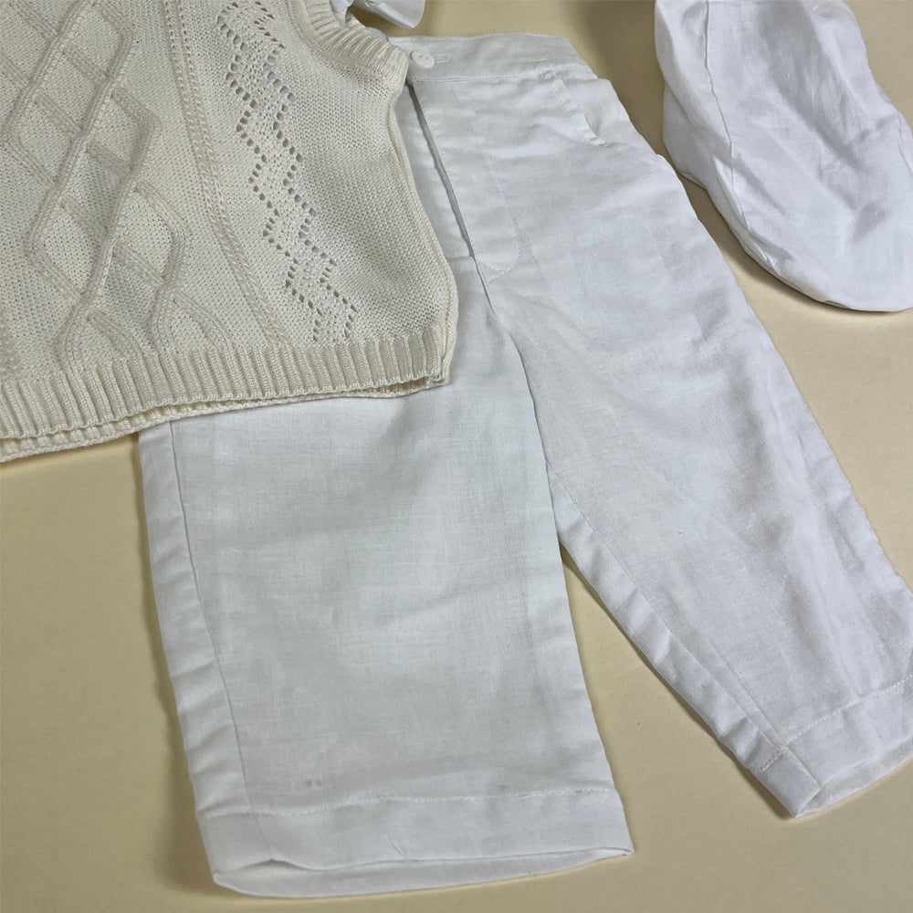 Couche Tot 4 Piece Outfit 6996 White Ivory