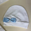 Couche Tot Baby Grow 309 Ivory Blue Detail Hat