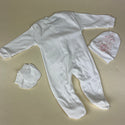 Couche Tot Baby Grow CT405 Ivory Pink Back