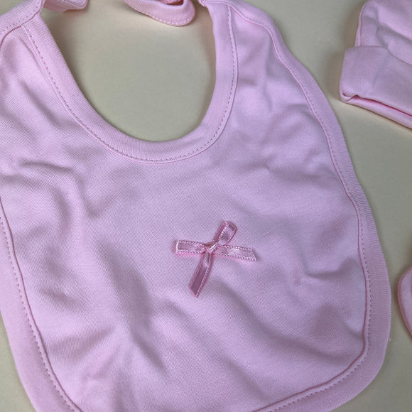 Couche Tot Baby Grow Set CT4041 Pink Bib