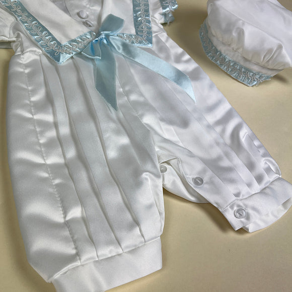 Couche Tot Baby Grow Suit 502 White Blue