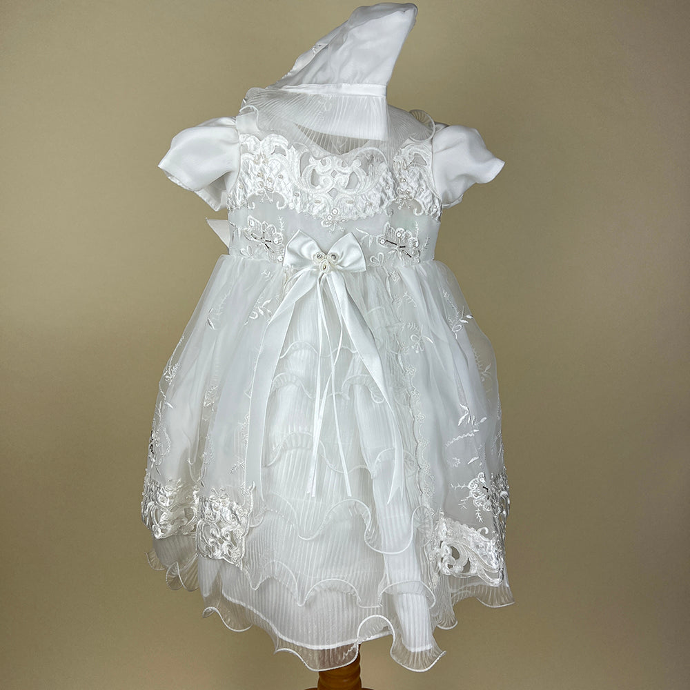 Couche Tot Christening Dress 7123 White