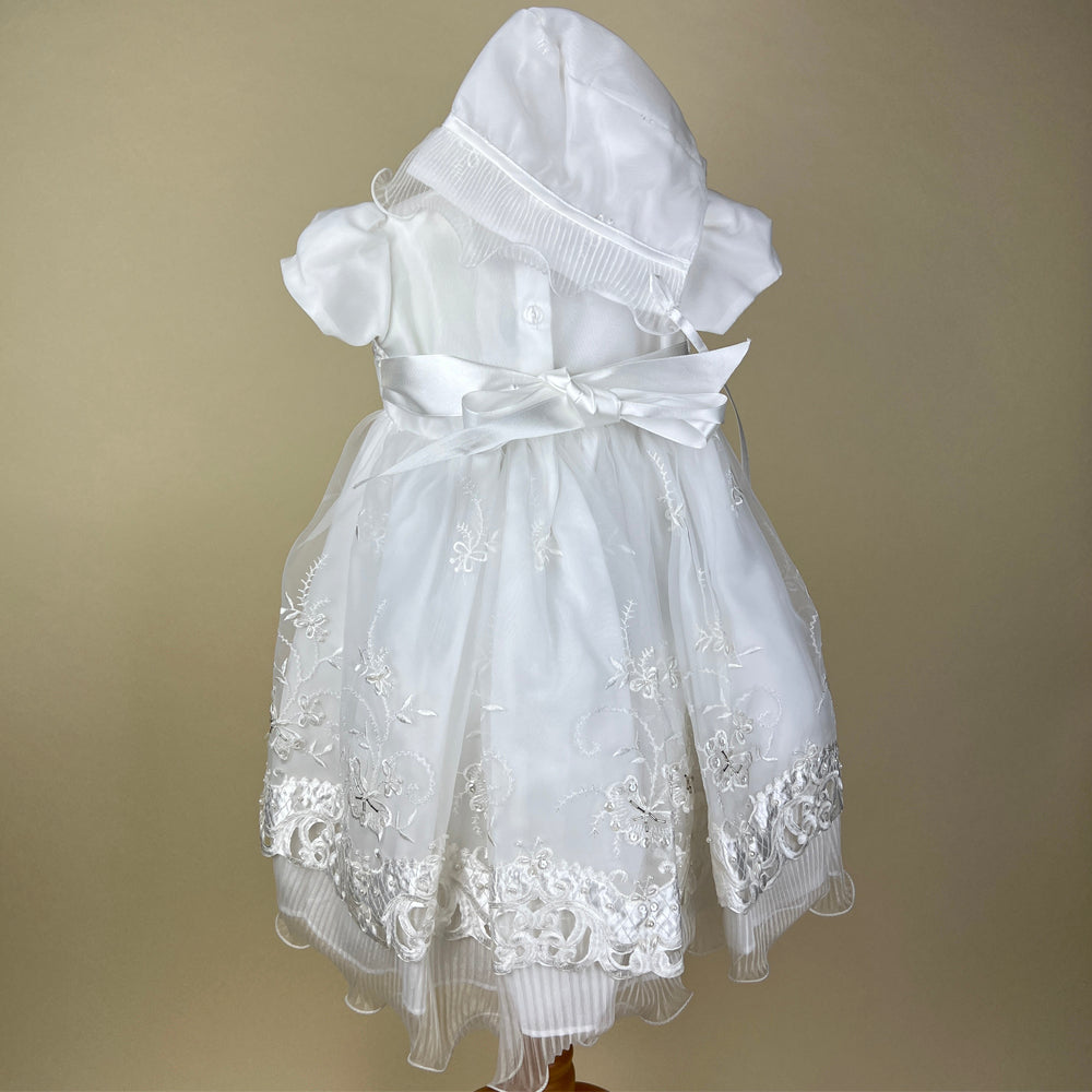 Couche Tot Christening Dress 7123 White Back