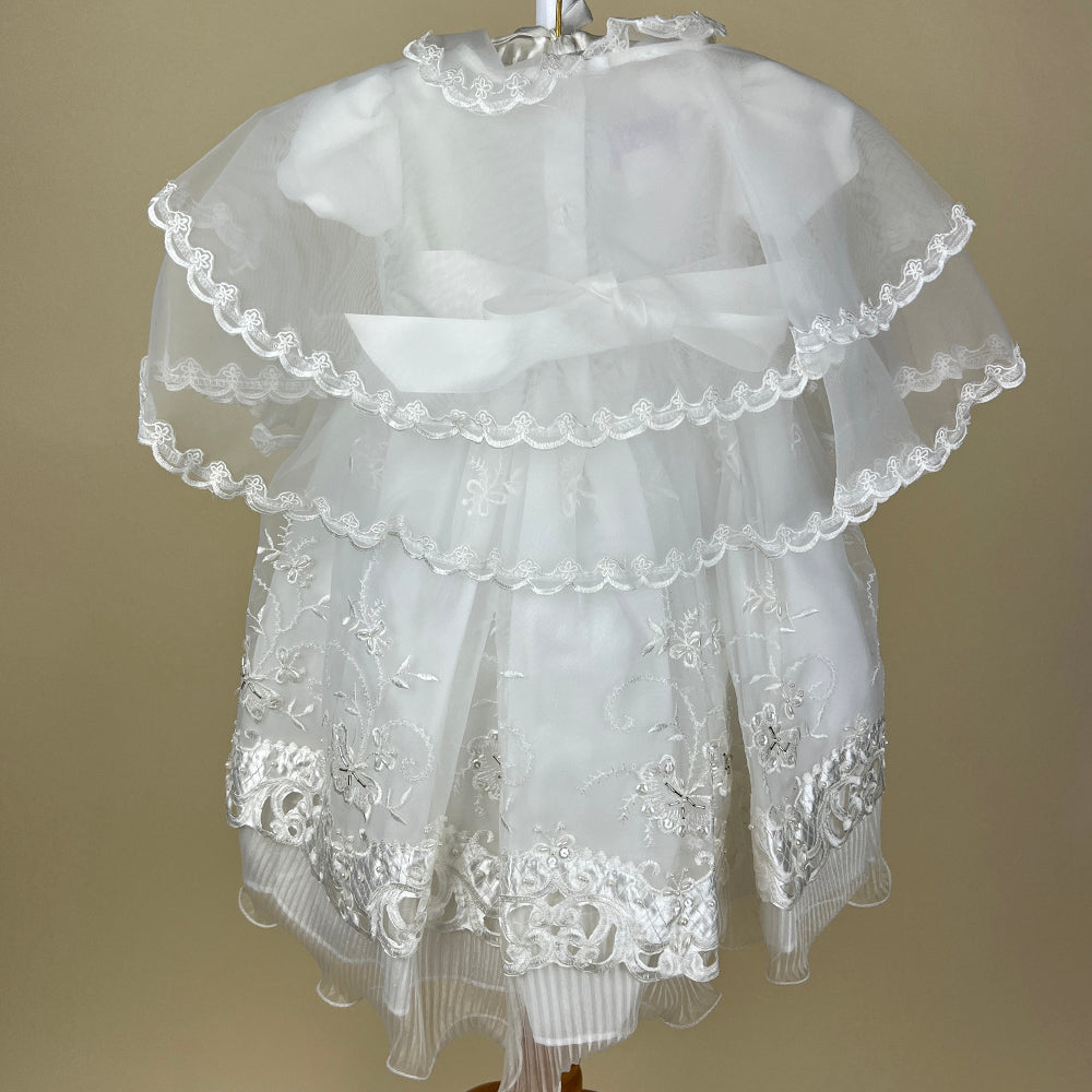 Couche Tot Christening Dress 7123 White Back