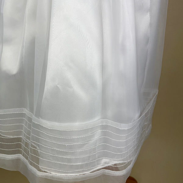 Couche Tot Christening Gown 8202 White Detail Bottom
