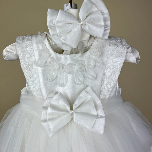 Couche Tot Christening Party Dress 12067 White Detail