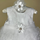 Couche Tot Christening Party Dress 123073 White Detail