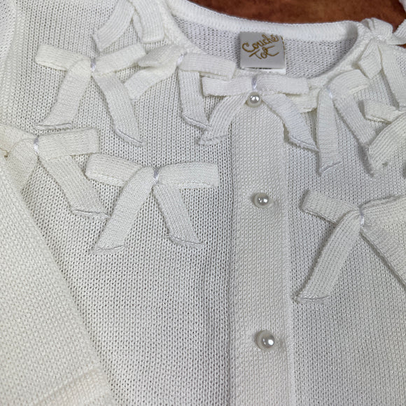 Couche Tot Girls Cardigan S299 White Zoom