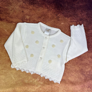 Couche Tot Girls Cardigan S300 Ivory