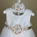 Couche Tot Party Dress 123054 Ivory Beige Detail Top