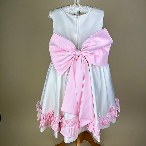 Couche Tot Party Dress CS412 White Pink Back