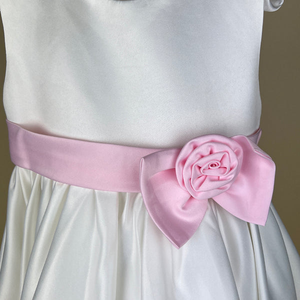 Couche Tot Party Dress CS412 White Pink Detail