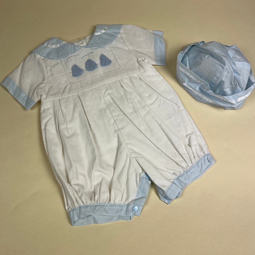 Couche Tot Romper Set D308 White Blue