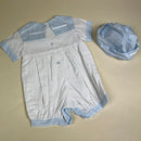 Couche Tot Romper Set D308 White Blue