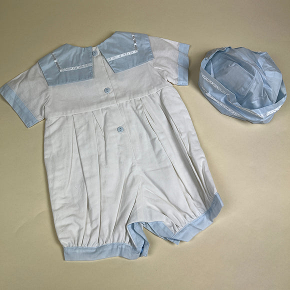 Couche Tot Romper Set D308 White Blue