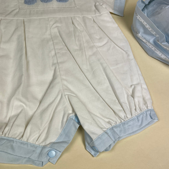 Couche Tot Romper Set D308 White Blue