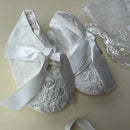 DE4219_01 Delicate Elegance Christening Gown Shoes