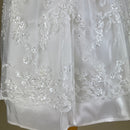 DE4241B Delicate Elegance Christening Dress Bottom Detail