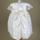 DE4247 Delicate Elegance Christening Dress Back