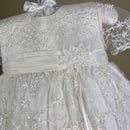 DE4247 Delicate Elegance Christening Dress Top Detail