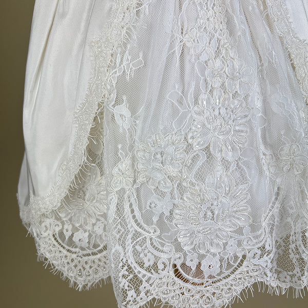 DE4295_02 Delicate Elegance Christening Dress Bottom Detail