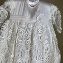 DE4300 Delicate Elegance Christening Gown Top Detail