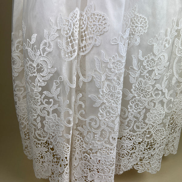 DE4309 Delicate Elegance Christening Gown Bottom Detail