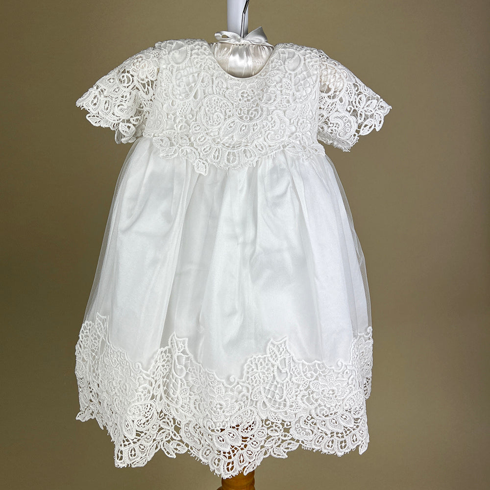 DE4309D Delicate Elegance Christening Dress Ivory