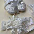 DE4316D Delicate Elegance Christening Dress Shoes Hairband