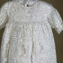 DE4321G Delicate Elegance Christening Gown Top Detail