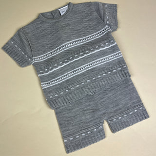 Dandelion 2 Piece T-Shirt Shorts Set A2485 Grey