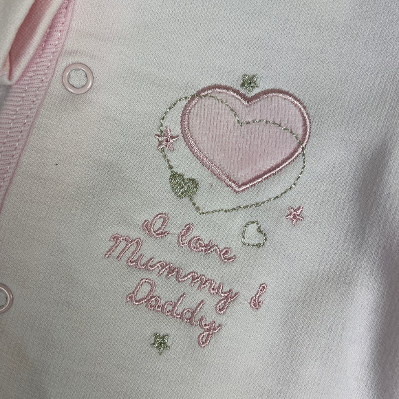 Dandelion Baby Grow AV1216MD Pink Zoom