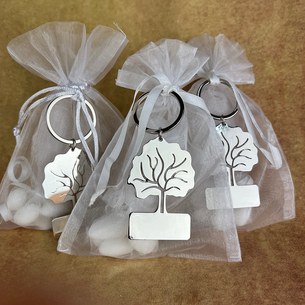 FB1KR10 Christening Favours Bonbonieres White